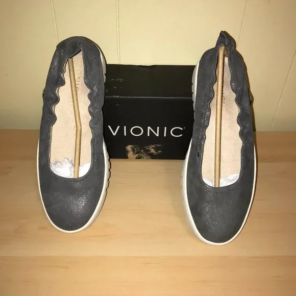 Vionic Uptown Ballet Flats - Polluted Silver - 8.5 - Picture 8 of 10